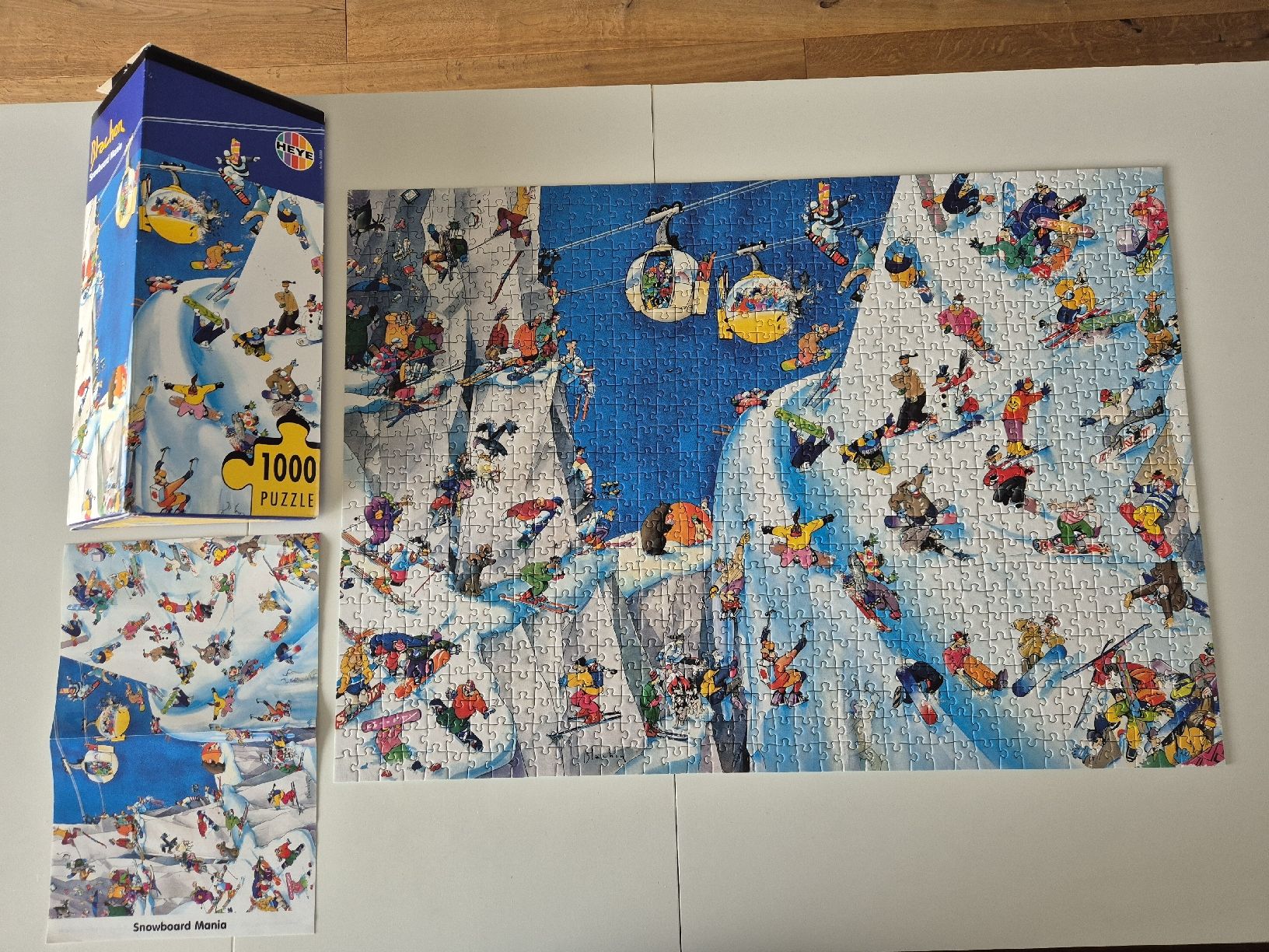 Heye Puzzle: Blanchon Puzzle "Snowboard Mania" 1000 Teile – Usato da Wernetshausen venduto da cmmj2022