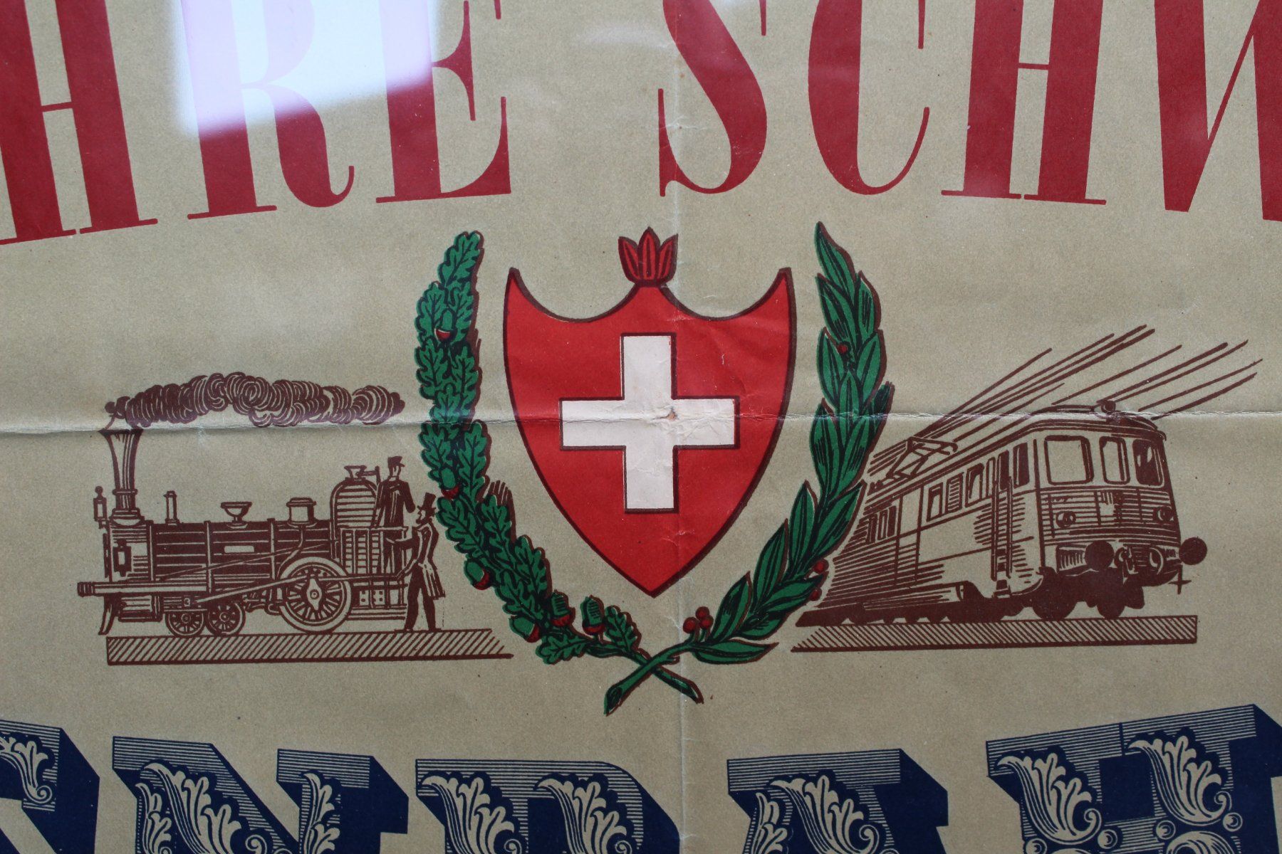 Foto & Immagini: Plakat 128x90 Spanischbrötlibahn 1947 Original – Usato da Gebenstorf venduto da Gomsa0 4