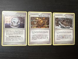 3 ex Hidden legends cards Holo reverse 