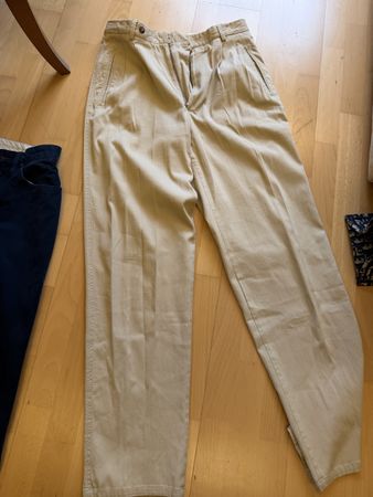 Hose Giorgio Armani Le Collezioni beige Baumwolle Grösse M
