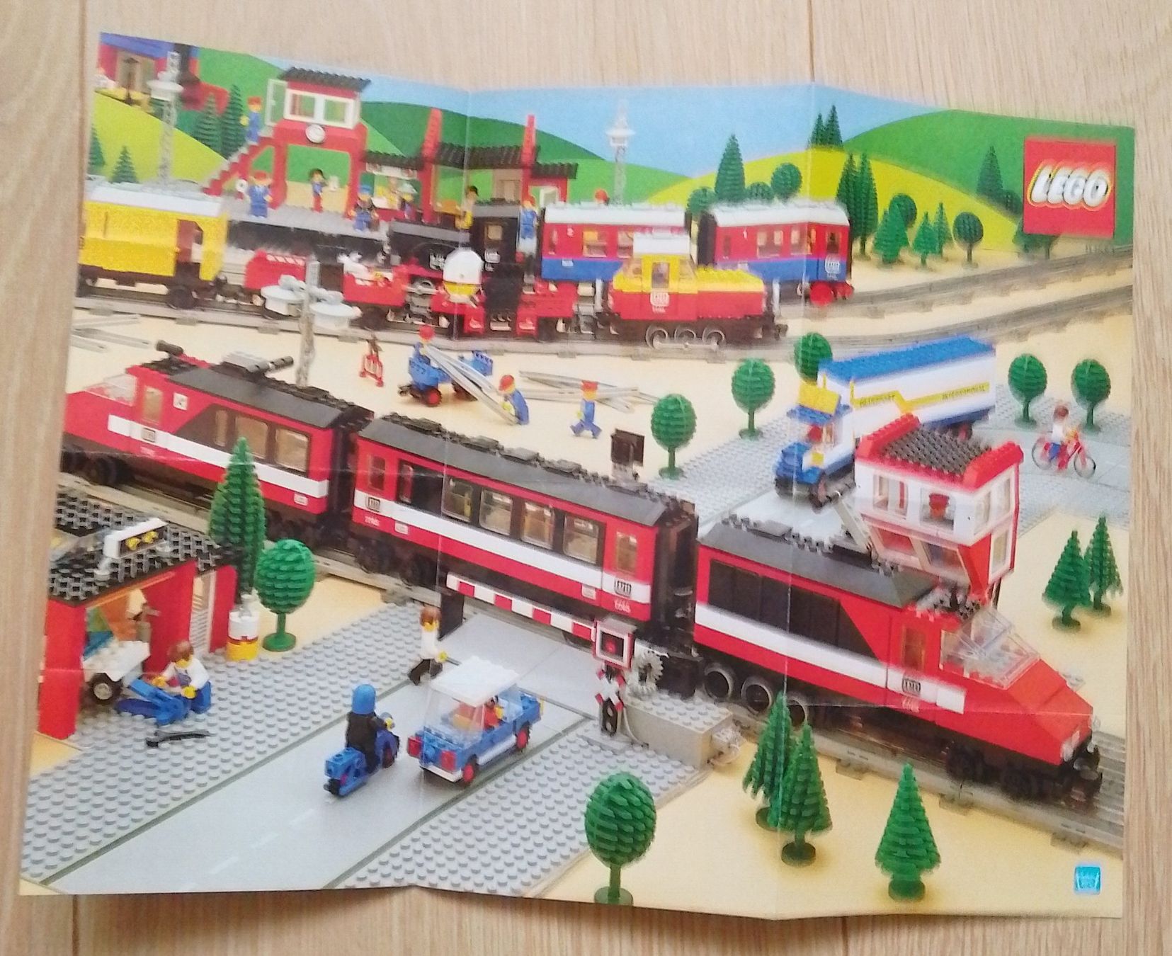 Lego Documenti: LEGO Eisenbahn Katalog Prospekt 80er gefaltet – Usato da Wohlen AG venduto da salamanderspielwaren 3