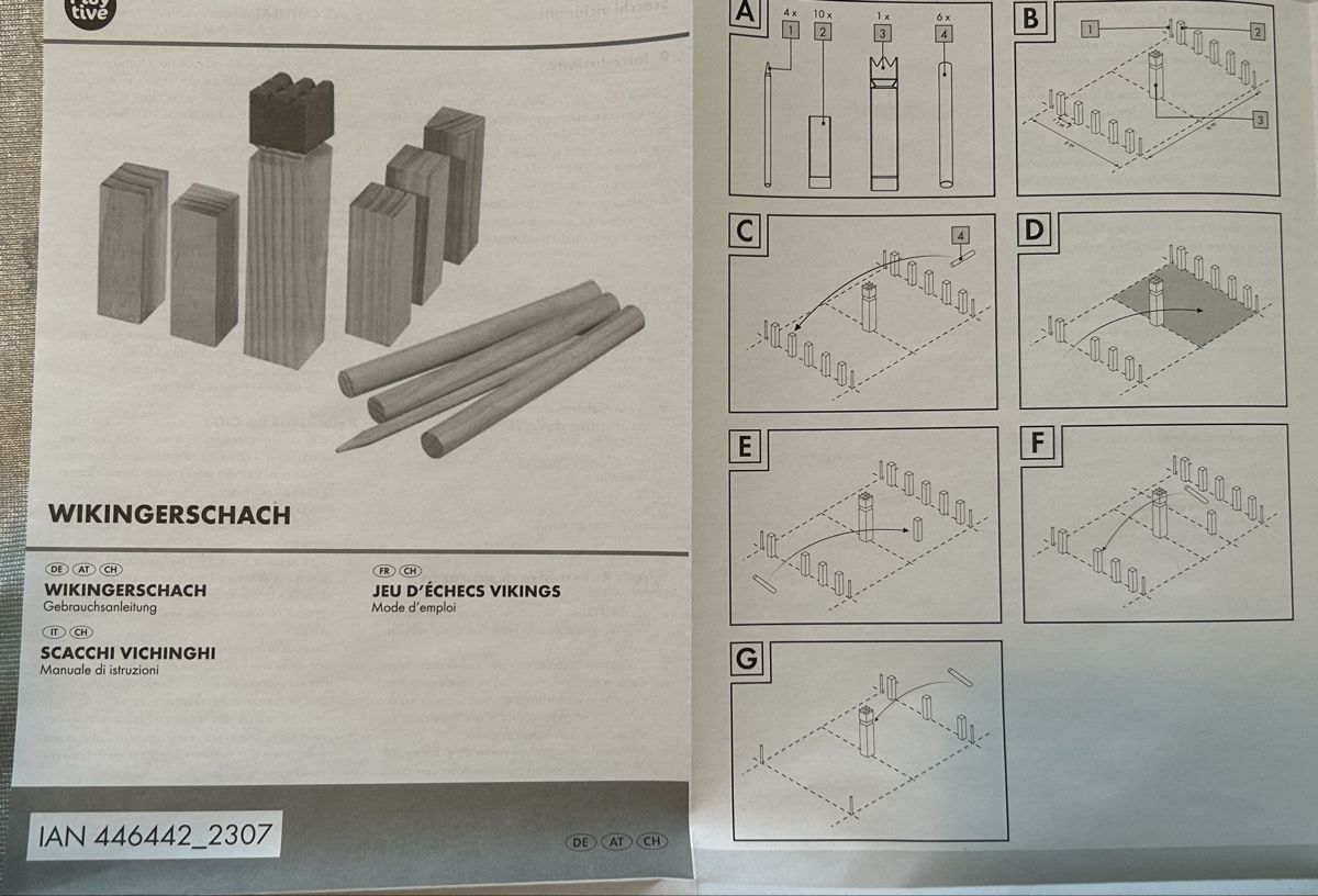 Giochi: Wikinger-Schach neuwertig – Nuovo (secondo la descrizione) da Winterthur venduto da stella67 3
