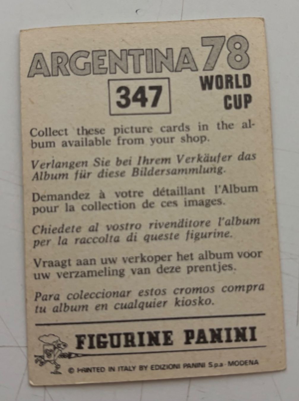 Panini Sammelbilder & Trading cards: 1 vignette panini Argentina 78  Danmark – Gebraucht aus Neuchâtel von gefdeneuch 1