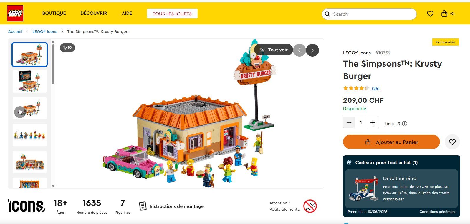 Lego Jeux de construction: Lego Simpson Krusty Burger – D'occasion à Bonstetten par Johanne_Lamalle