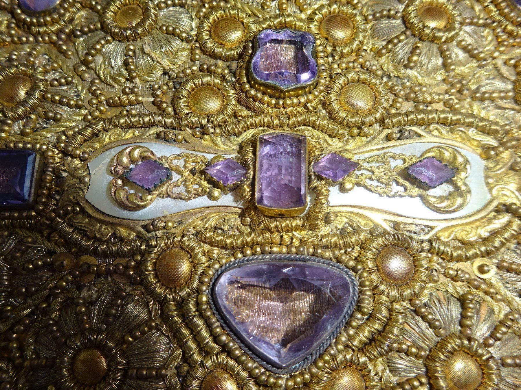 Borse da donna: Antiker Clutch mit Amethysten – Usato da Esslingen venduto da eintagammeer 6