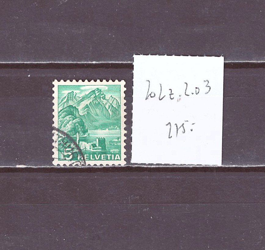 Tutti i francobolli: # 15 --- ABART "DOPPELPRÄGUNG 202Z.2.03 – Usato da Dübendorf venduto da Piero2