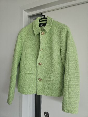 Zara Frühlingsjacke, Gr. S, Boucle Tweed Blazer