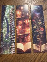 3x Lesezeichen-Buchzeichen-Welt der Bücher- Anderswelt-Traum