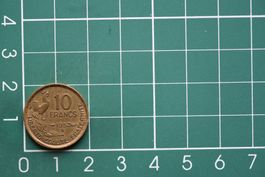 währung francaise 10 francs 1952