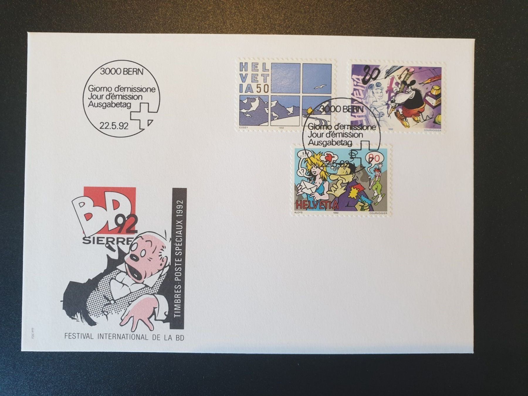Tutti i francobolli: Ersttagsumschlag 1992 (Festival BD) – Nuovo (secondo la descrizione) da Zumikon venduto da chv_w96q