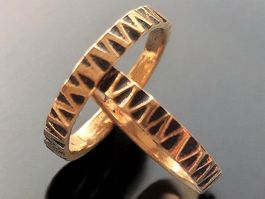 Feiner Herren-Ring, Bronze, Grösse 65.5