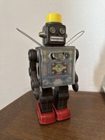 Seltener „Fighting Robot“, braun, Horikawa, Japan 1960er
