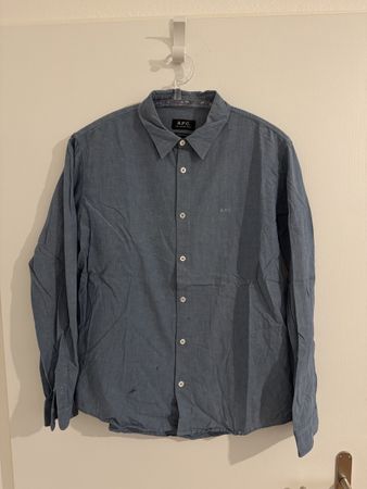 A.P.C. Hemd, Grösse M, hellblau, oryginal