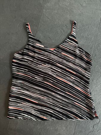 Black & White Market Top Gr. M schwarz/altrosa/weiss