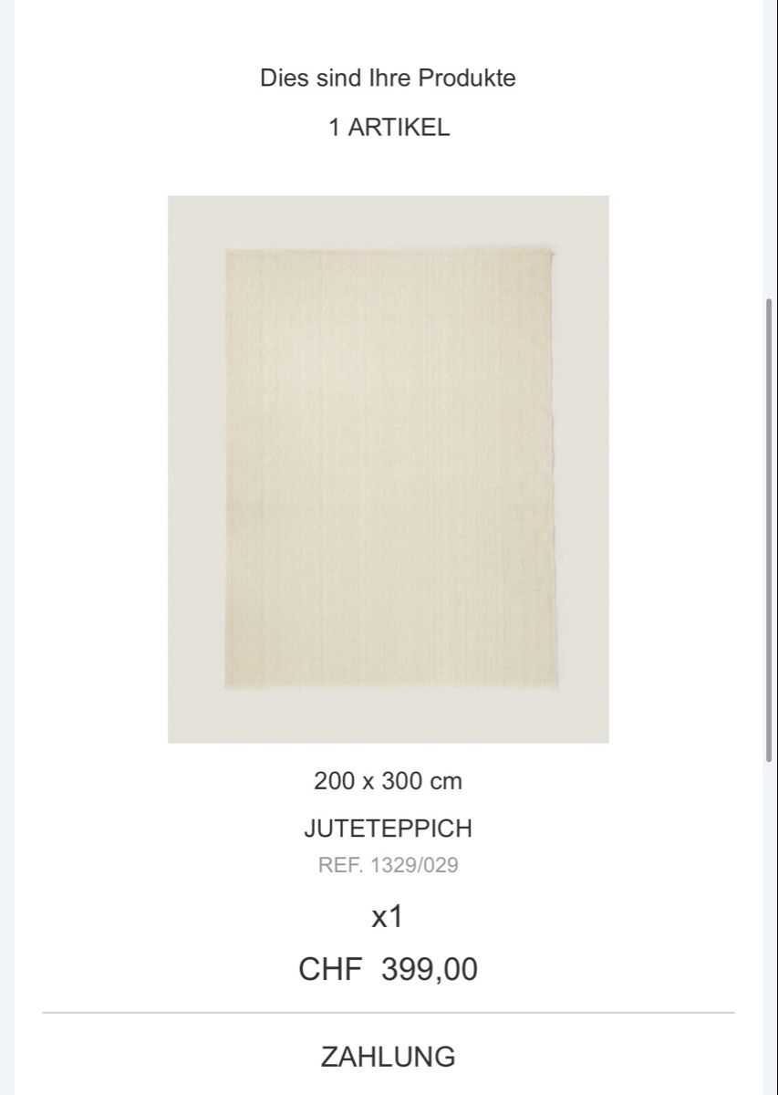 Zara Teppiche: Zara Home Carpet – Gebraucht aus Zürich von lou_n5jn 1
