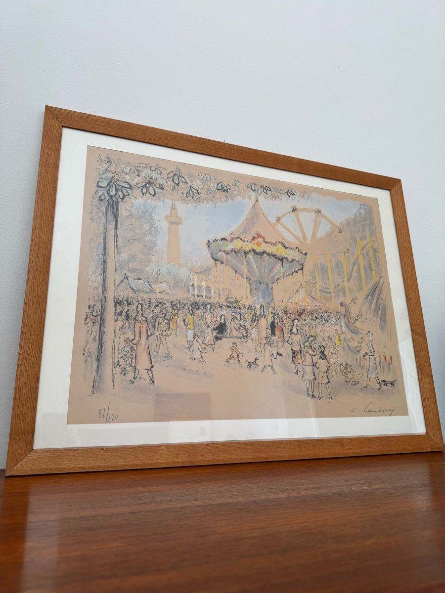 Grafica & Litografie: Lithographie signée de Hambourg, numérotée 81/220 ! – Usato da Vésenaz venduto da Angela.C3