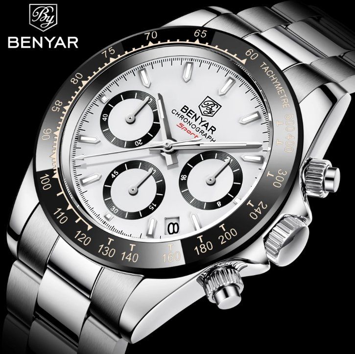 Orologi: Herren Chronograph Uhr – Nuovo e nell'imballaggio originale da Geneve venduto da Titi2008 1
