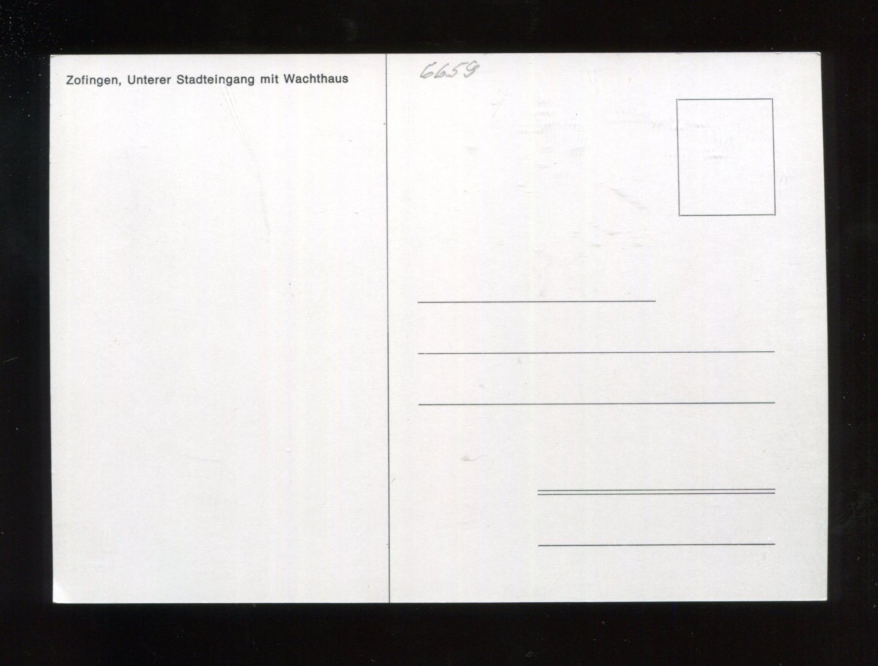 Cartoline postali: Zofingen, Unterer Stadteingang – Usato da Aarau venduto da Elmaar41 1