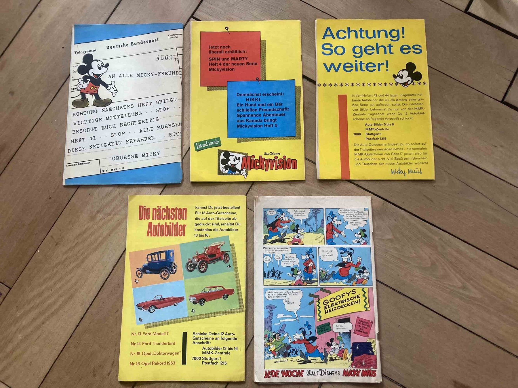 Fumetti: 5 Micky Maus Hefte 1962, 1963, 1964 – Usato da Luzern venduto da Needful_Things 1