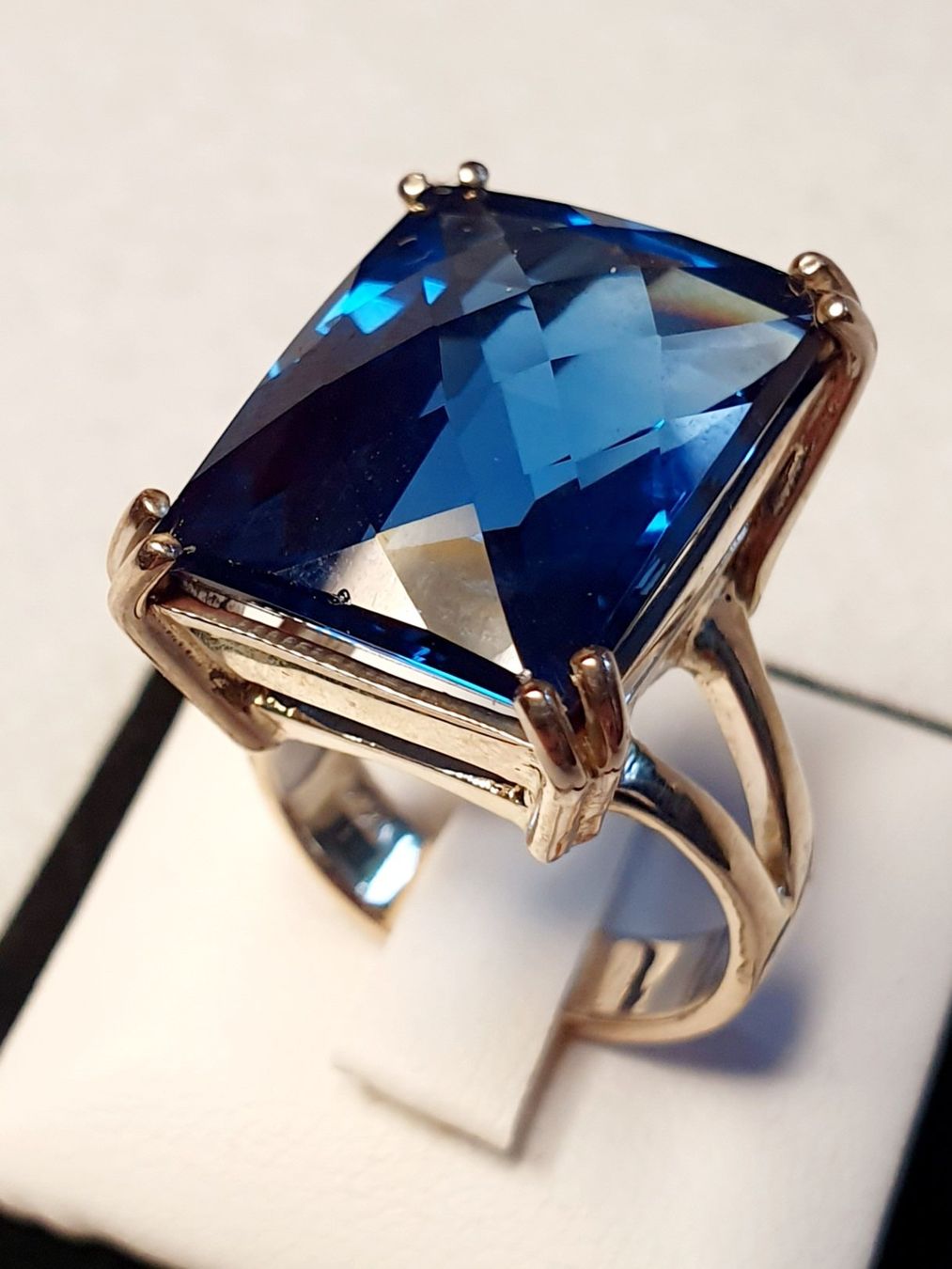 Ringe: Blau Topas Solitair Ring – Neu (gemäss Beschreibung) aus Zürich von benedikt12 3