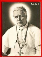 AK VATIKAN PAPST PIUS X SELIGSPRECHUNG PASSENDE MARKEN 1951