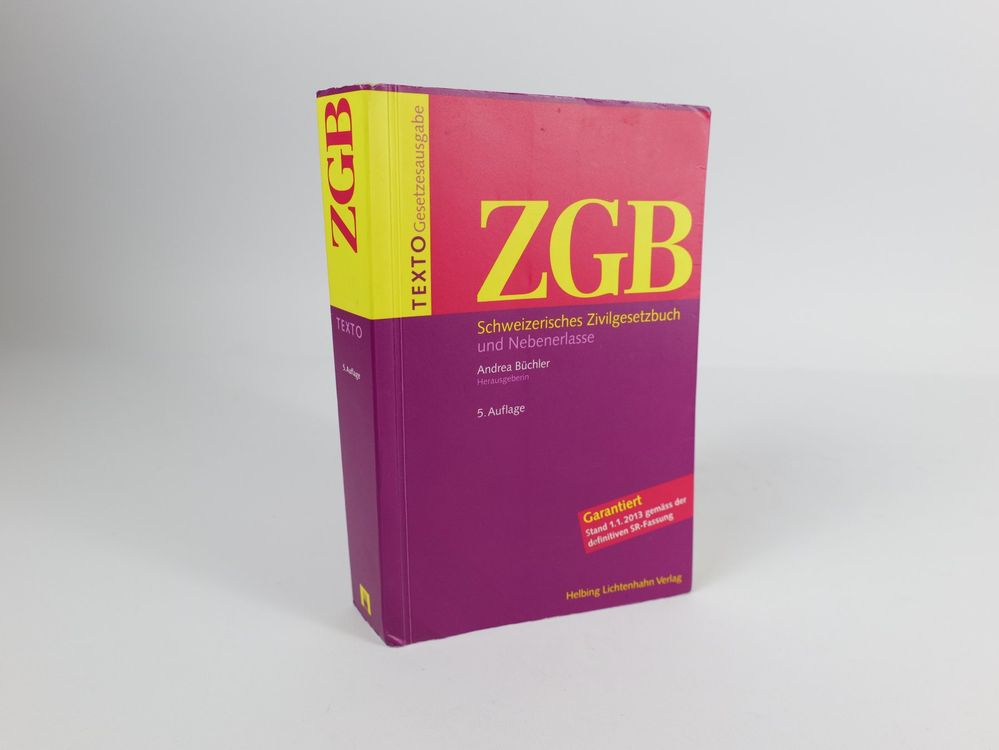 TEXTO ZGB Schweizerisches Zivilgesetzbuch 5. Aufl. Kaufen auf Ricardo