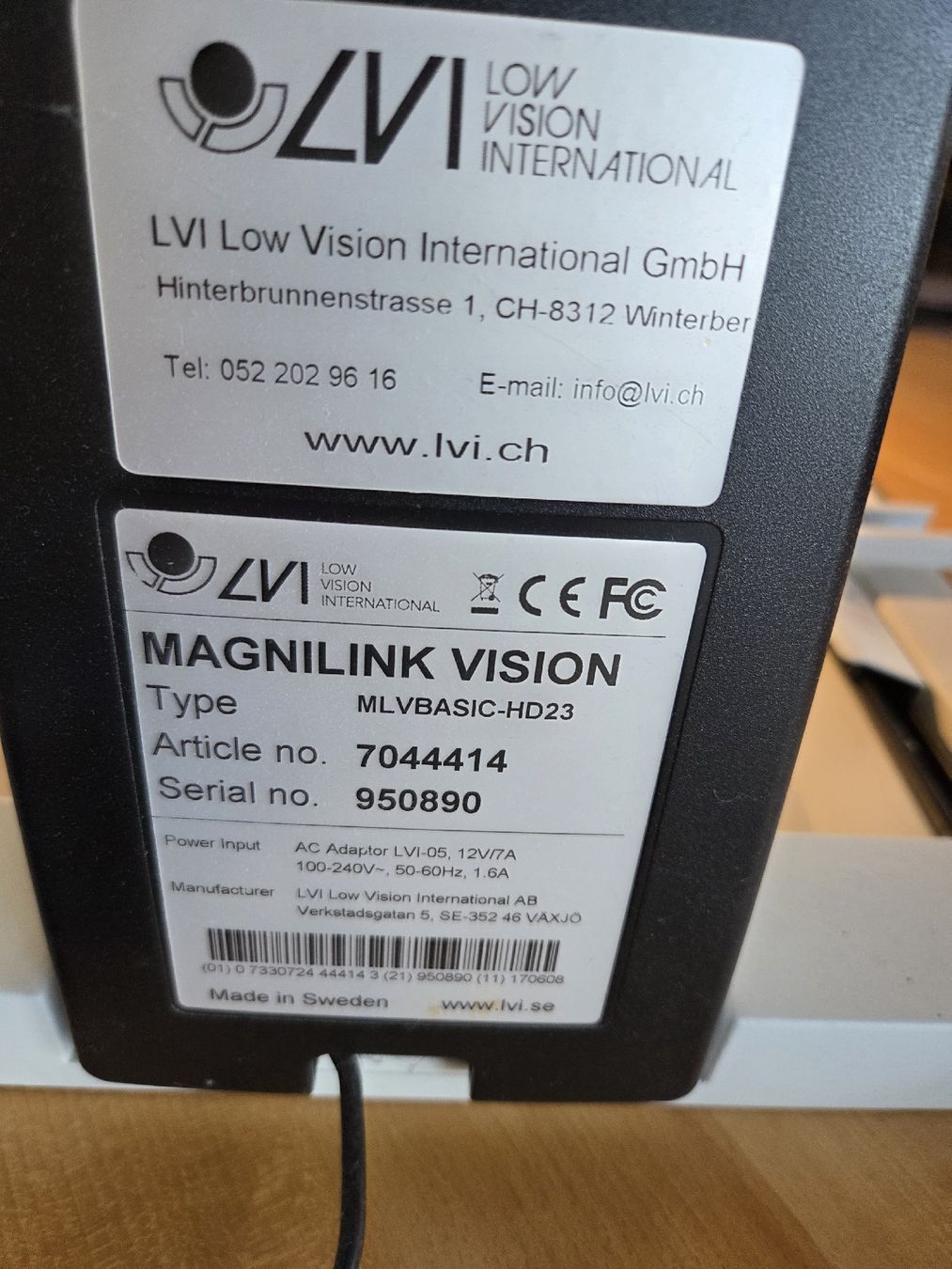 Autres optique: Lesegerät Magnilink Vision MLVBASIC HD23 – D'occasion à Rickenbach Sulz par Kodachrom 3