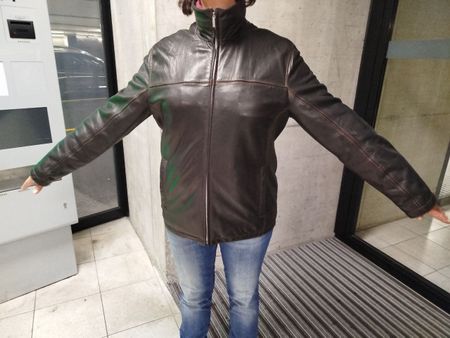 Trapper Lederjacke, Grösse 50, Braun - Top Zustand!
