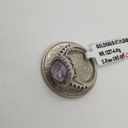 Anelli: Echt 18K Gold - Diamant, Amethyst Ring – Usato da Luzern venduto da Luzern-Goldhaus 3