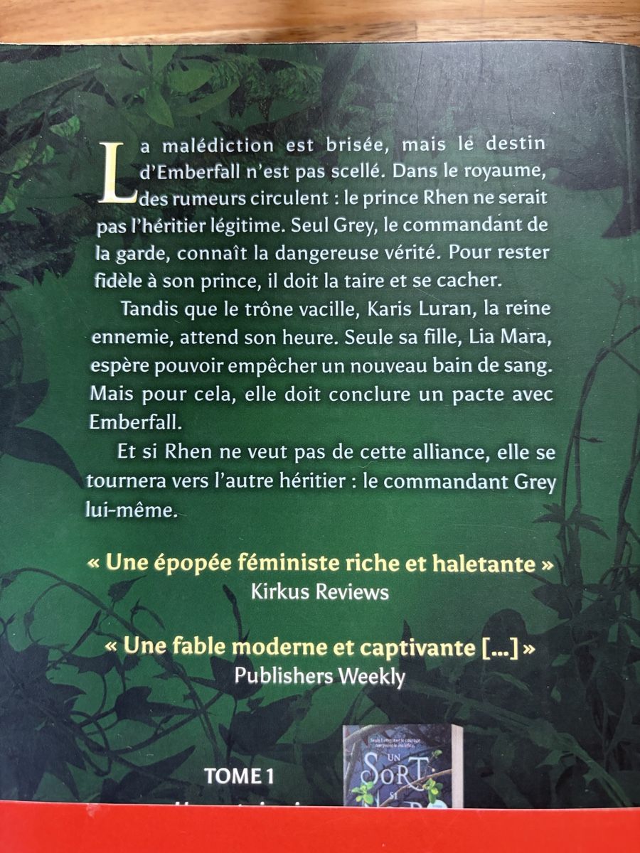 Bücher: Trilogie "Un Sort si Noir et Éternel" Brigid Kemmerer Lot li – Gebraucht aus Crissier von Nouchki76 3