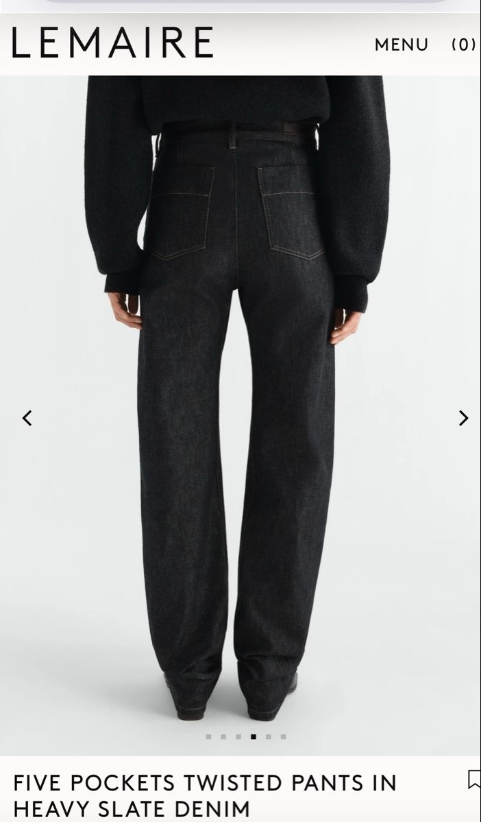 Lemaire Jeans: Lemaire Twisted pants – Usato da Bern venduto da flo_yc6p 5