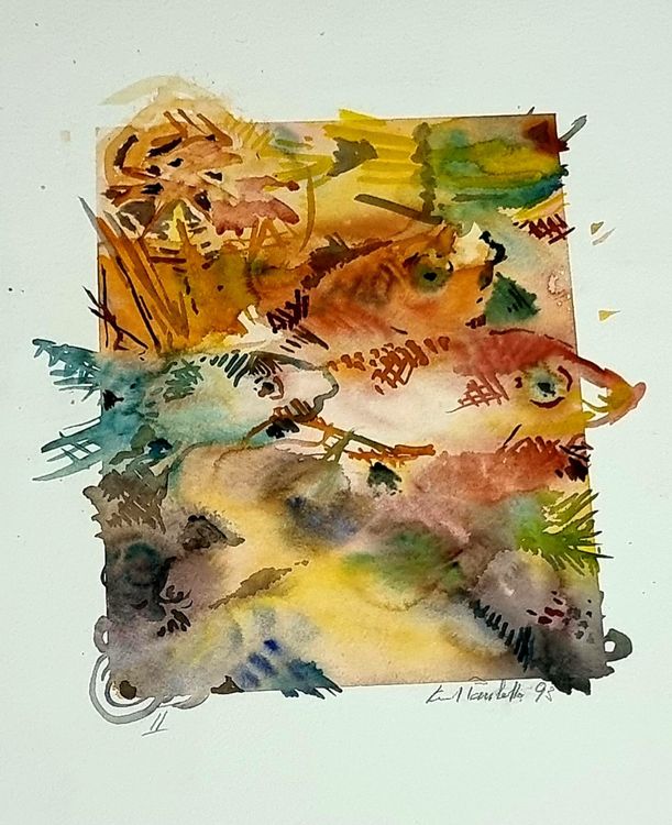 Kurt Pauletto. Mischtechnik a/Büttenpapier. Signiert&datiert Kaufen