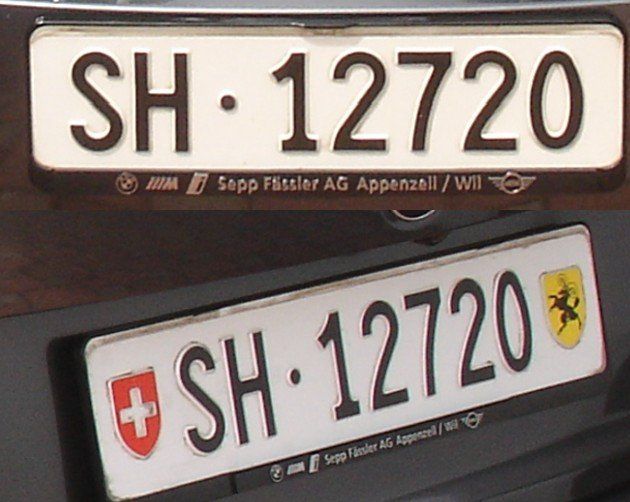Ecriteaux: Autokennzeichen SH12720 – D'occasion à Kleinandelfingen par Don_pedro 1