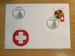 Helvetia Briefmarke, Ersttagsbrief 1998 Laterne Motiv Top!