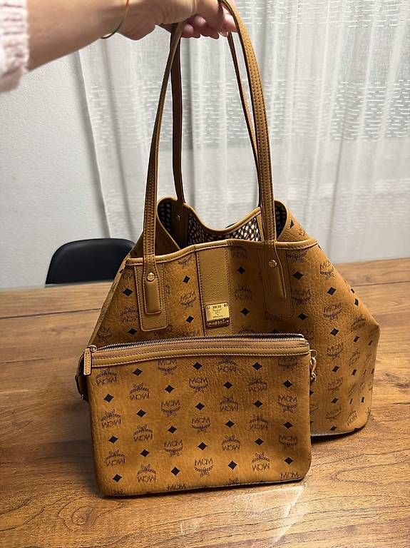 Borse da donna: MCM Shopper Project Visetos Shopper Large - cognac – Usato da Dagmersellen venduto da sad_v68w 2
