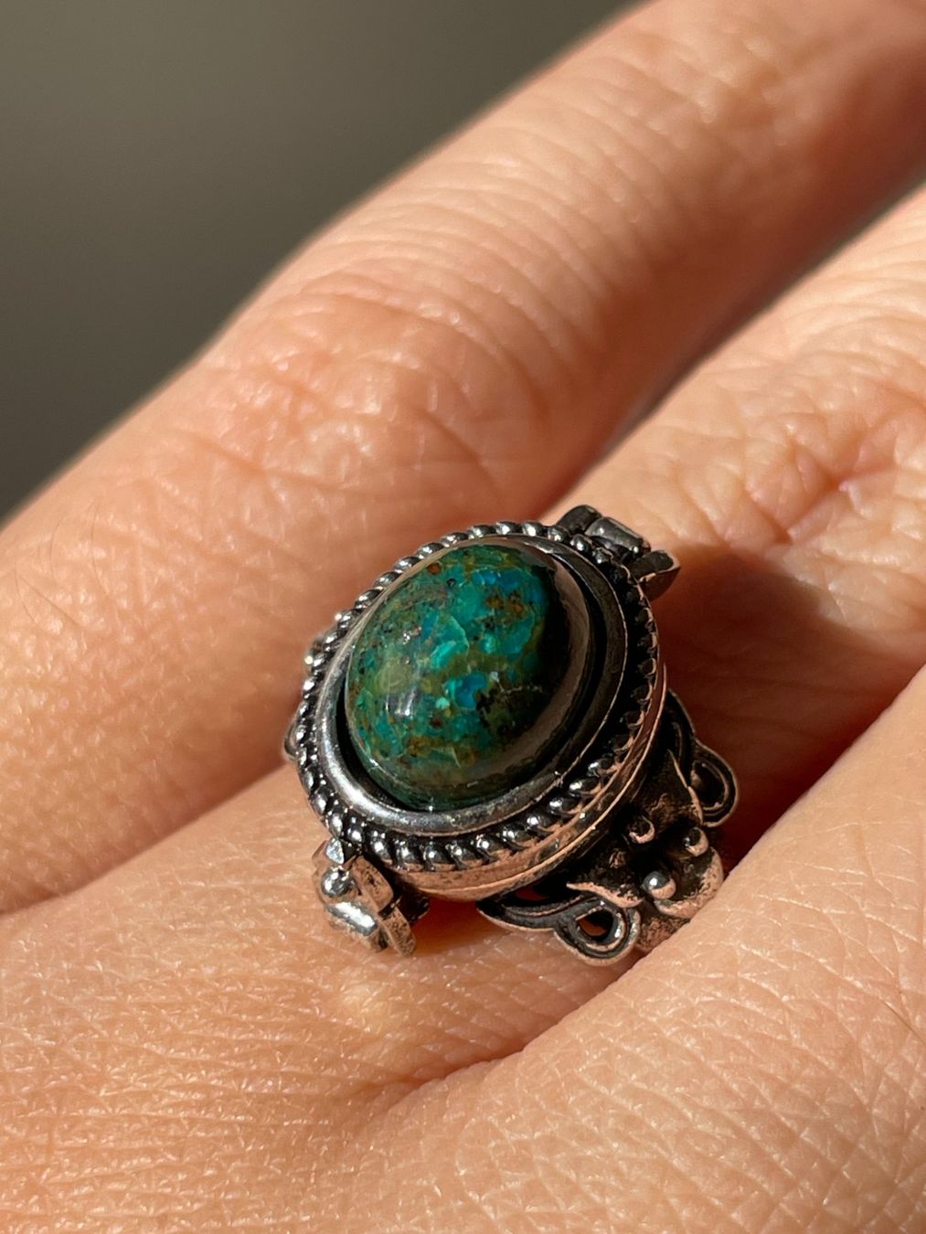 Anelli: 100% echtem, ungefärbtem Türkis Ring Edelsteinring – Nuovo e nell'imballaggio originale da Schiers venduto da sisikristall 9