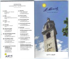 St. Moritz City Map, Original, Vintage, Top Zustand! (52)