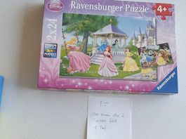 Mädchen Ravensburger Puzzle Disney Prinzessinnen 2 *24 Teile