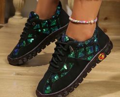 Perfekter Auftritt - spezielle Damenschuh mit Pailletten, 41