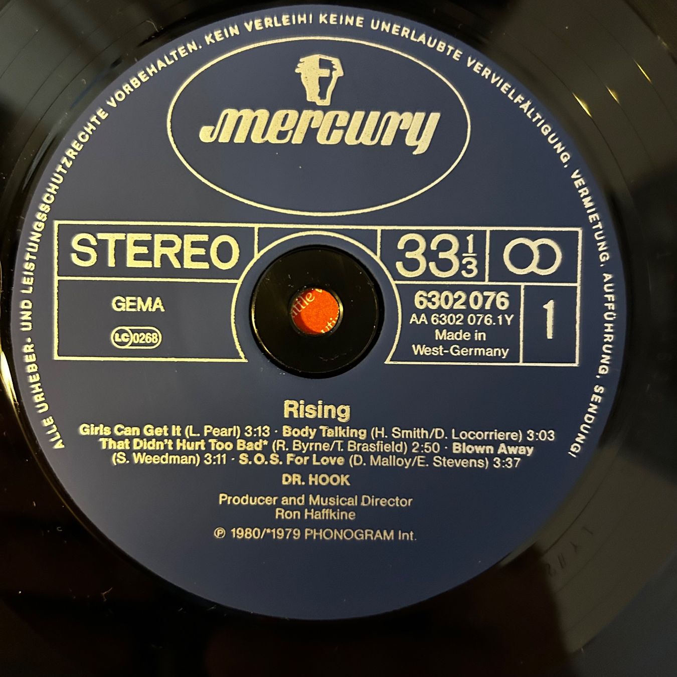 Schallplatten: Dr. Hook - Rising, Vinyl LP 1980 Phonogram Mercury – Gebraucht aus Aesch BL von BernisFlomi 2