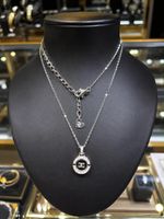 CC Schmuck-Halskette mit funkelndem Anhänger – Elegant 
