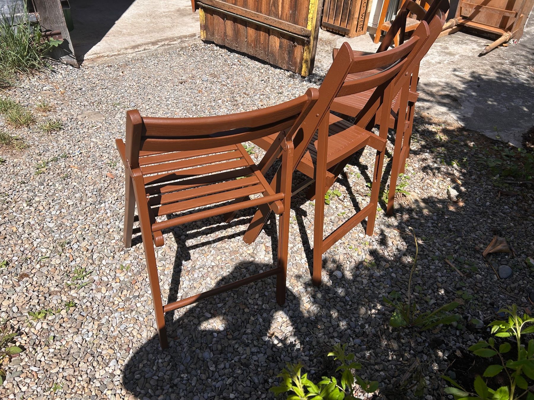Sedie: 4 Klappstühle in schönem Braun – Usato da Aristau venduto da WalterM06 3