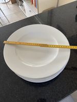 8 Speiseteller, weiss, Durchmesser 31cm, Top Zustand!