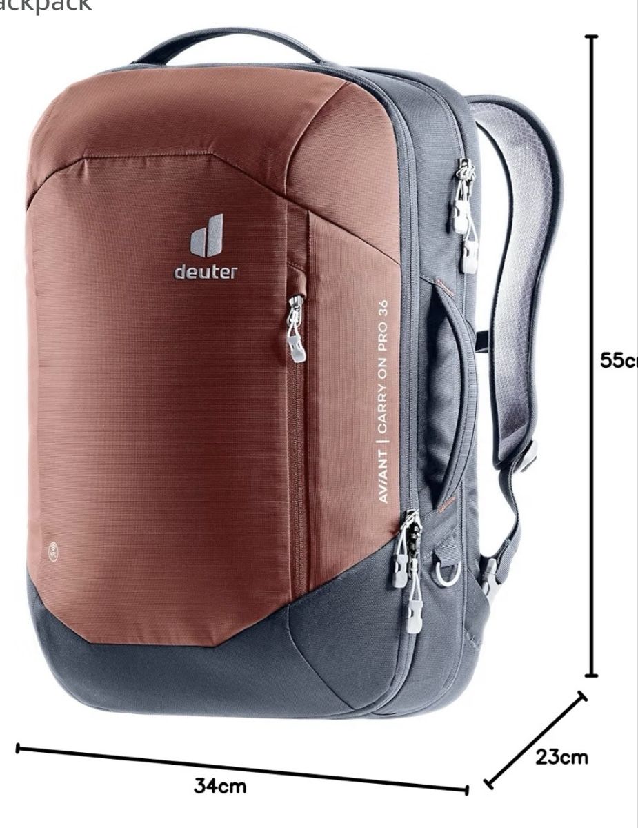 Deuter Zaini: Deuter AViANT Carry On Pro 36 Backpack Used – Usato da Versoix venduto da kev_kqq9
