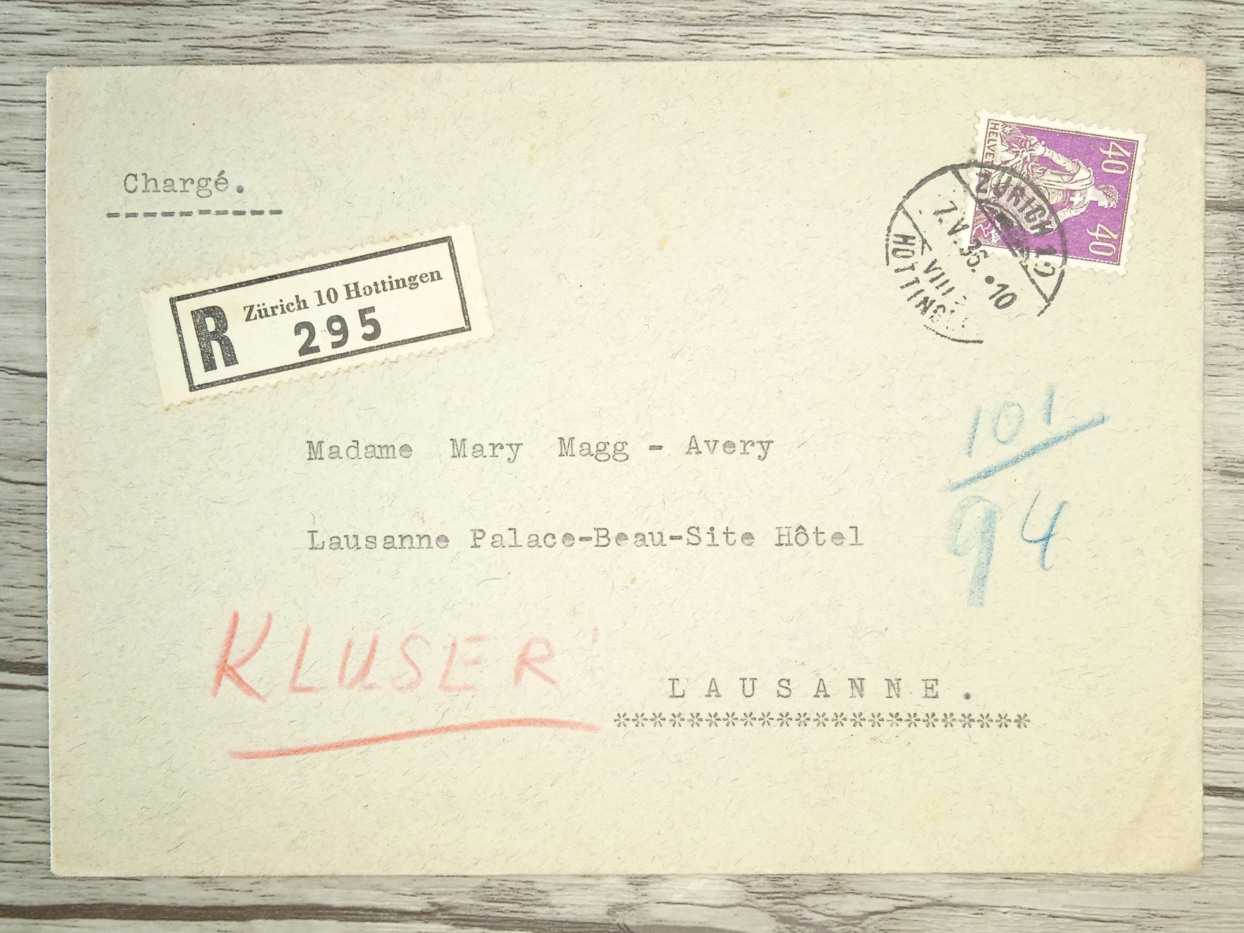 Tous les timbres: TR89 Enveloppe + Timbre Suisse 1936 – D'occasion à Cousset par Patrick_Collections