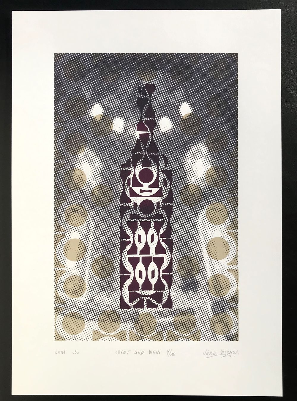 Grafiken & Lithographien: Artwine 30, Jürg Widmer, Siebdruck – Neu und originalverpackt aus Seltisberg von quadartswiss