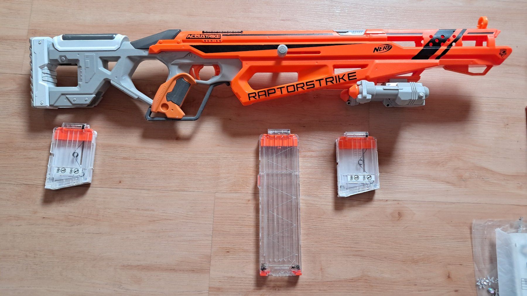 Nerf Sammlung 6 Stück Raptorstrike Accustrike Rapid CS-18