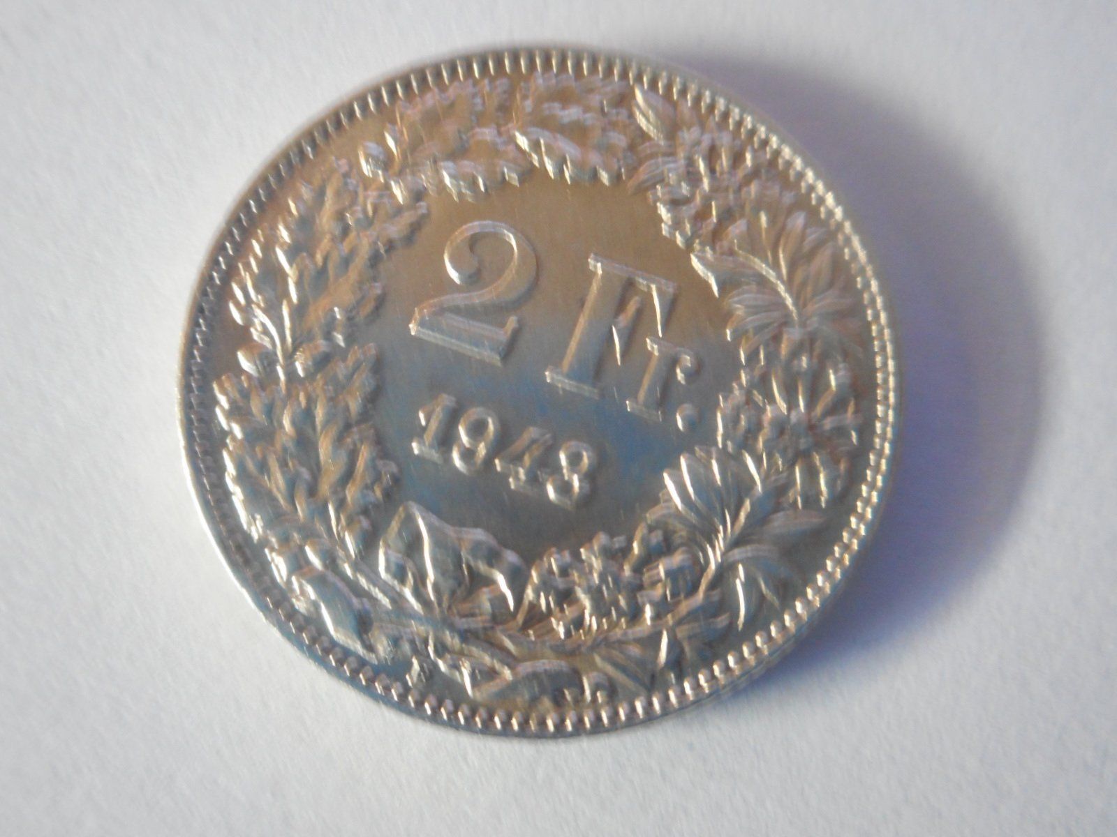 Tutti le monete: 2 Fr. 1943 silber  unz/stgl – Nuovo (secondo la descrizione) da Kriegstetten venduto da pizlad2010 1