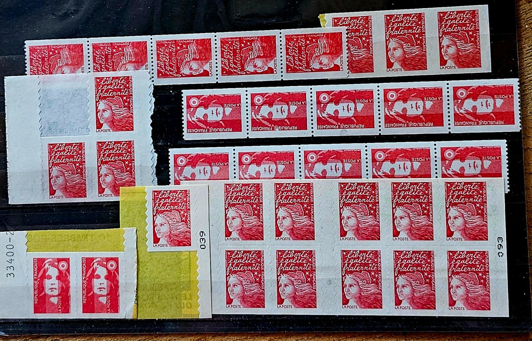 Tutti i francobolli: FRANCE 34 timbres à validité permanente ** – Nuovo (secondo la descrizione) da Les Valettes venduto da Nuba1