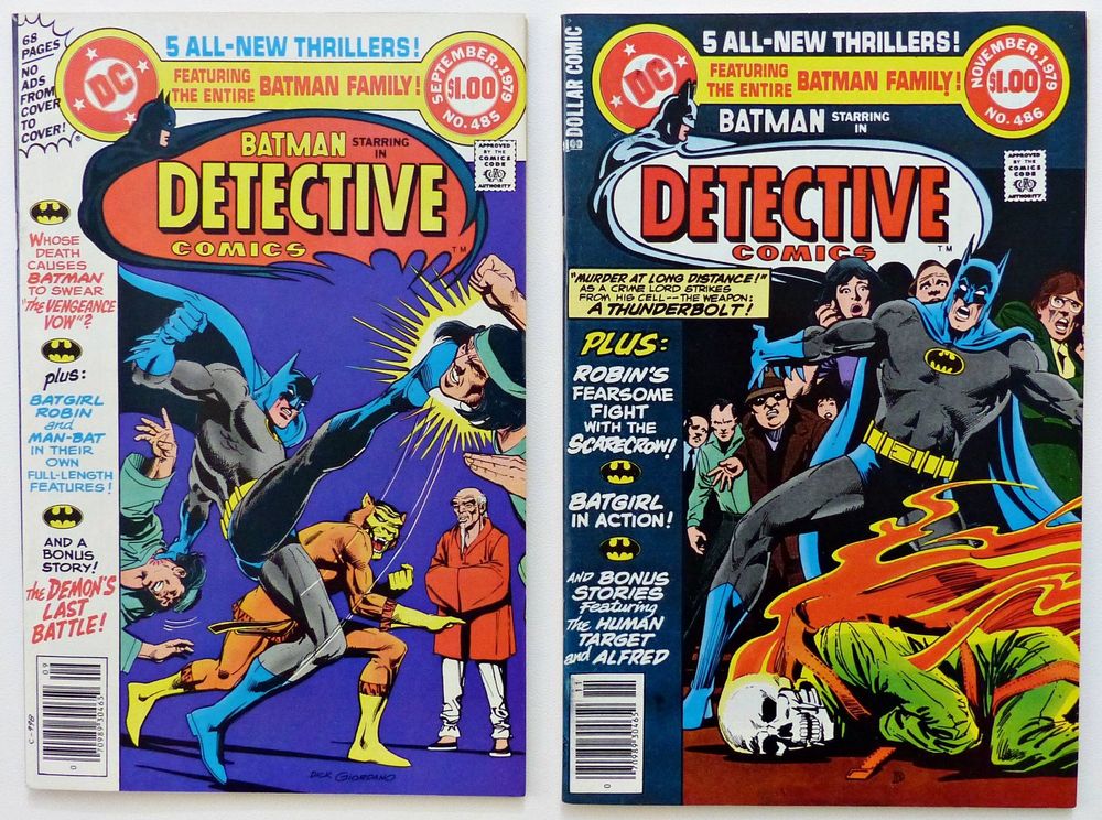 BATMAN DETECTIVE COMICS #485-486 MAN-BAT RAS AL GHUL DC 1979 (Gebraucht ...